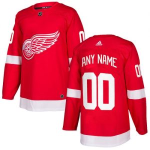 NHL Detroit Red Wings dresy Personalizované Adidas Domácí Červené Authentic