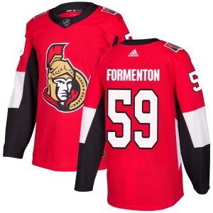 Pánské NHL Ottawa Senators dresy 59 Alex Formenton Authentic Červené Adidas Domácí