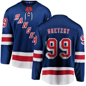 Pánské NHL New York Rangers dresy 99 Wayne Gretzky Breakaway Kuninkaallisen modrá Fanatics Branded Domácí
